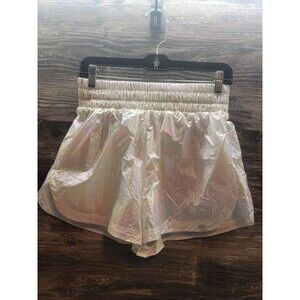 EleVen by Venus Williams White  Light Up High Waist Shorts Sz S